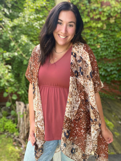 Patchwork Kimonos- 3 Colors