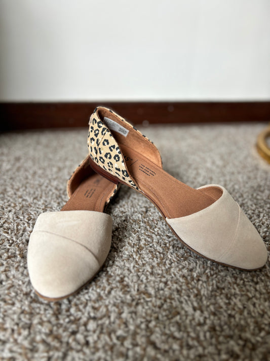 TOMS Jutti D'Orsay Suede Flats FINAL SALE