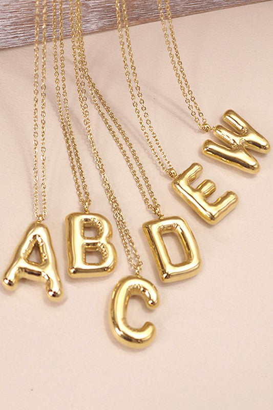 Bubble Letter Necklaces