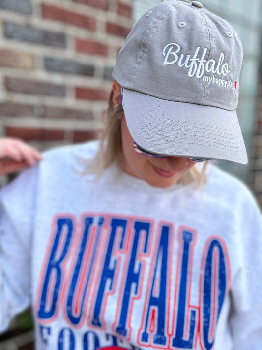 Buffalo My Happy Place Dad Cap