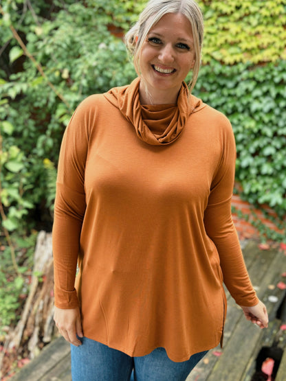 DOTD Tully Cowl Neck Tunics