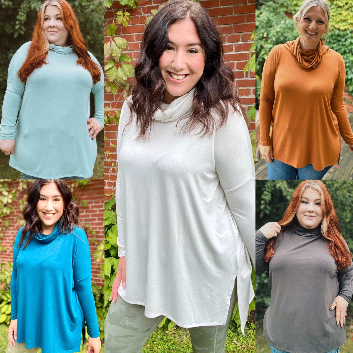 DOTD Tully Cowl Neck Tunics