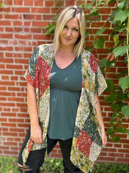 Patchwork Kimonos- 3 Colors