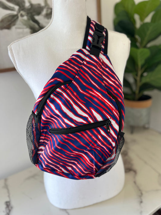 Buffalo Stripe Sling Bag