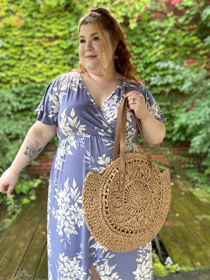 Michelle Mae Straw Boho Bag