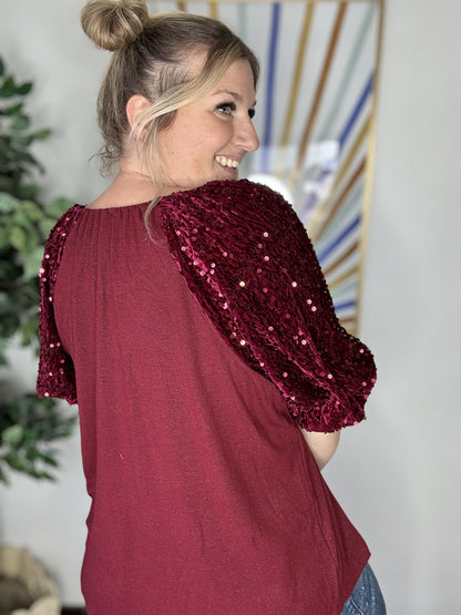 Sparkle and Shine Velvet Tops