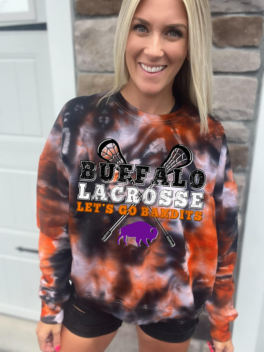 Buffalo LAX Custom Ice Dye Sweatshirt